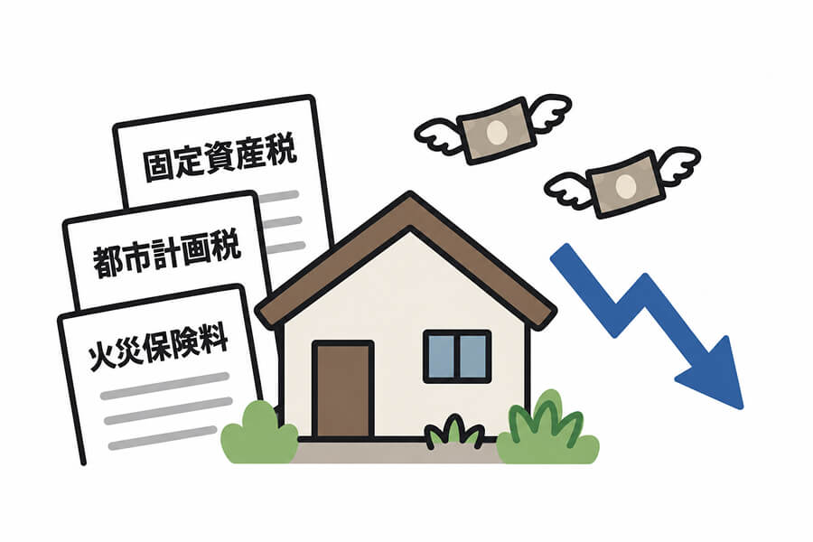 維持費・管理費がかかり続ける