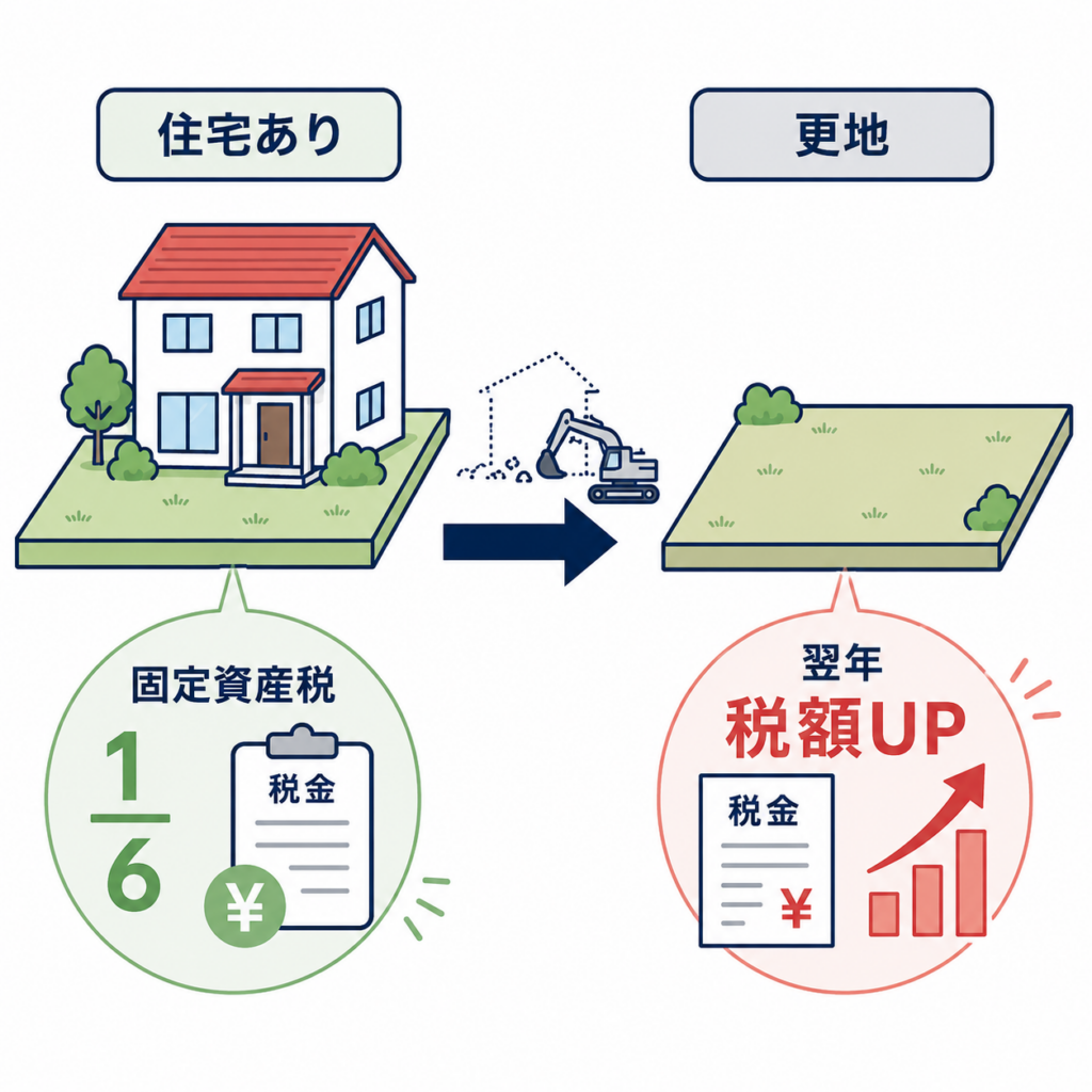 住宅用地の特例の図解