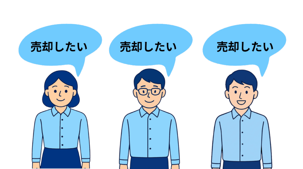共有持分　全員で売却