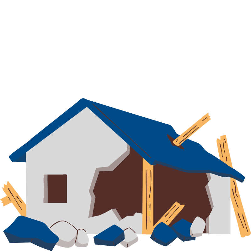 低廉な空き家 イラスト