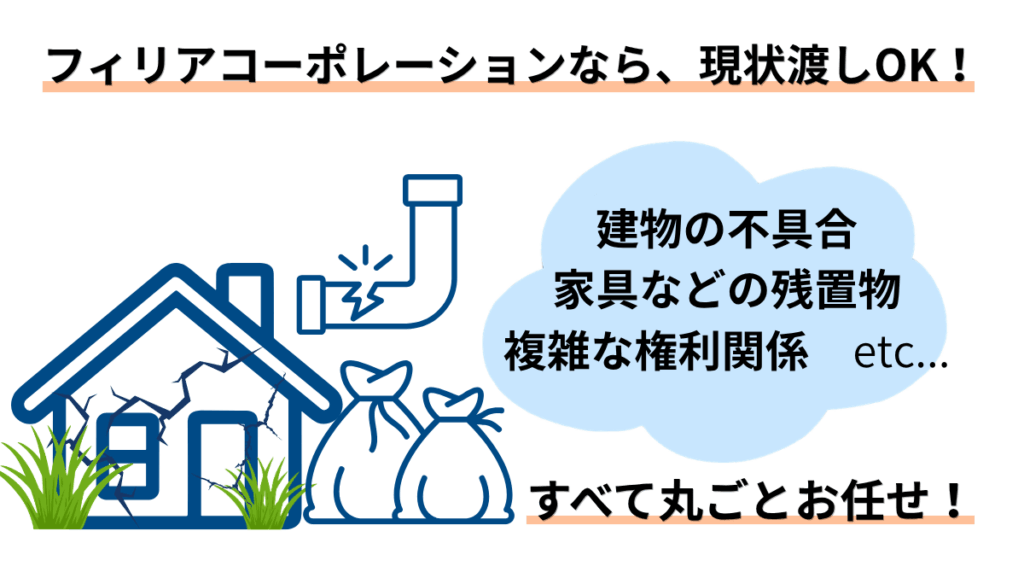 買取なら現状渡しOK