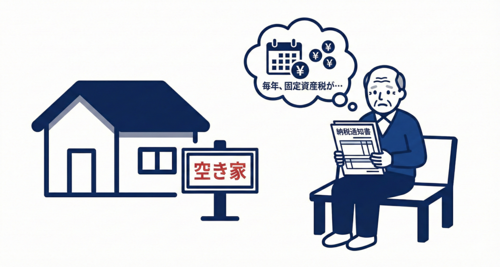 空き家を持っているだけ固定資産税がかかる