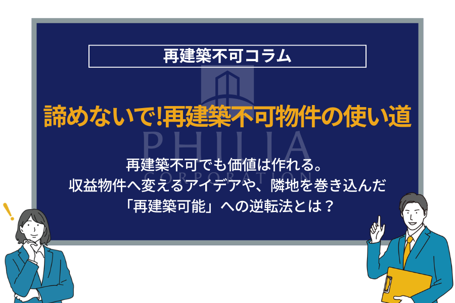 再建築不可物件の使い道とは？活用方法をプロが分かりやすく解説！