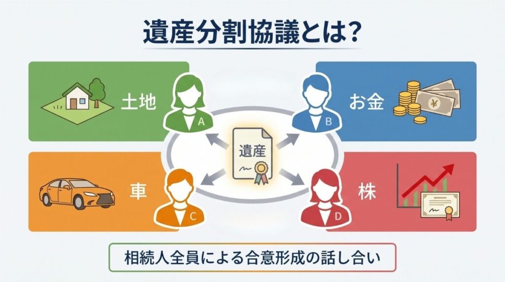 遺産分割協議とは何かを解説する図解