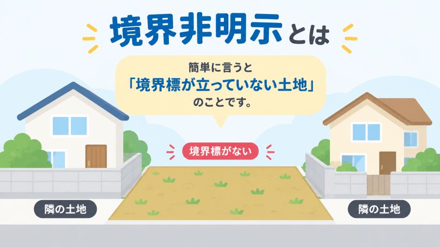 境界非明示の土地解説