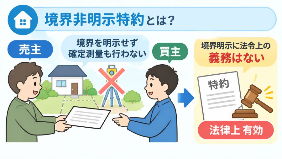 境界非明示特約の解説図