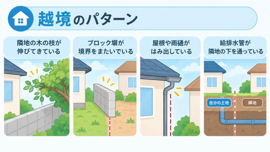 越境のパターン：境界を越える住まいの例